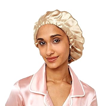 Amazon Com Myk Silk Sleeping Night Cap Slouchy Beanie For