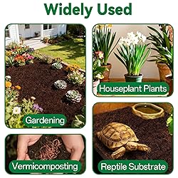 ZeeDix 10 Pcs Compressed Coco Coir Brick for