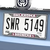 FANMATS 14922 Oklahoma Sooners Chrome Metal License