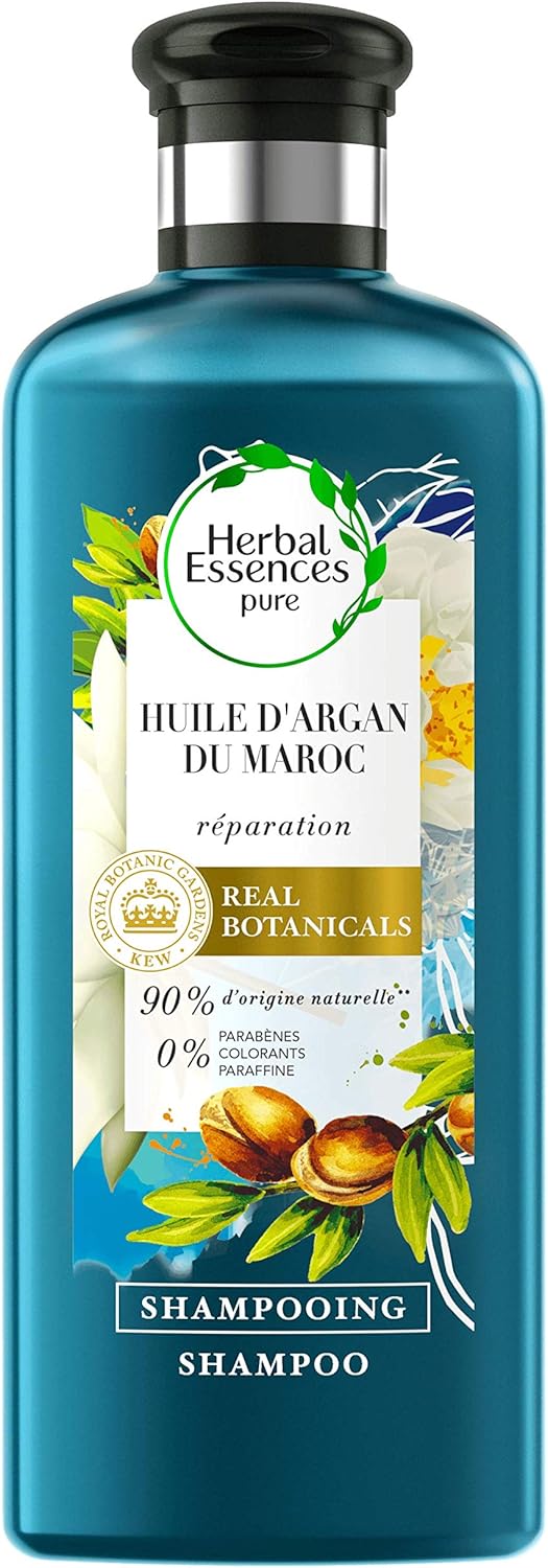Herbal Essences Pure - Repair Shampoo with Moroccan Argan Oil, 250 ml, Pack of 3, Argan oil sh 3 x 250 ml, 250 ml (Pack of 3)