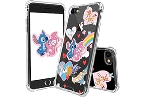 Oqplog Rainbow Stitc TPU Case for iPod Touch 5/6/7 Cartoon Clear Cute Girly Character Fun Cases for Girls Kids Boys Teens,Kawaii Soft Unique Cool Funny Phone Cover for iPod Touch 5/6/7 4 Inches