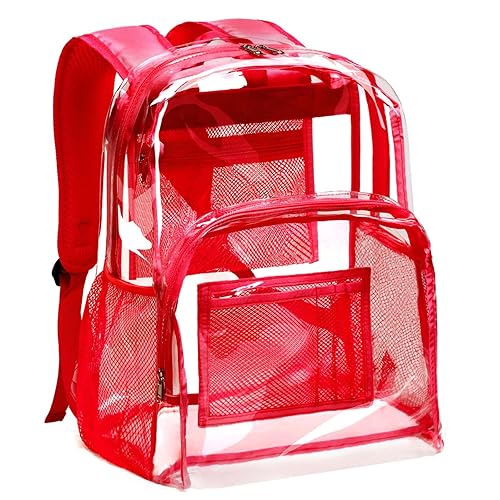Vorspack Clear Backpack Heavy Duty PVC Transparent Backpack with
