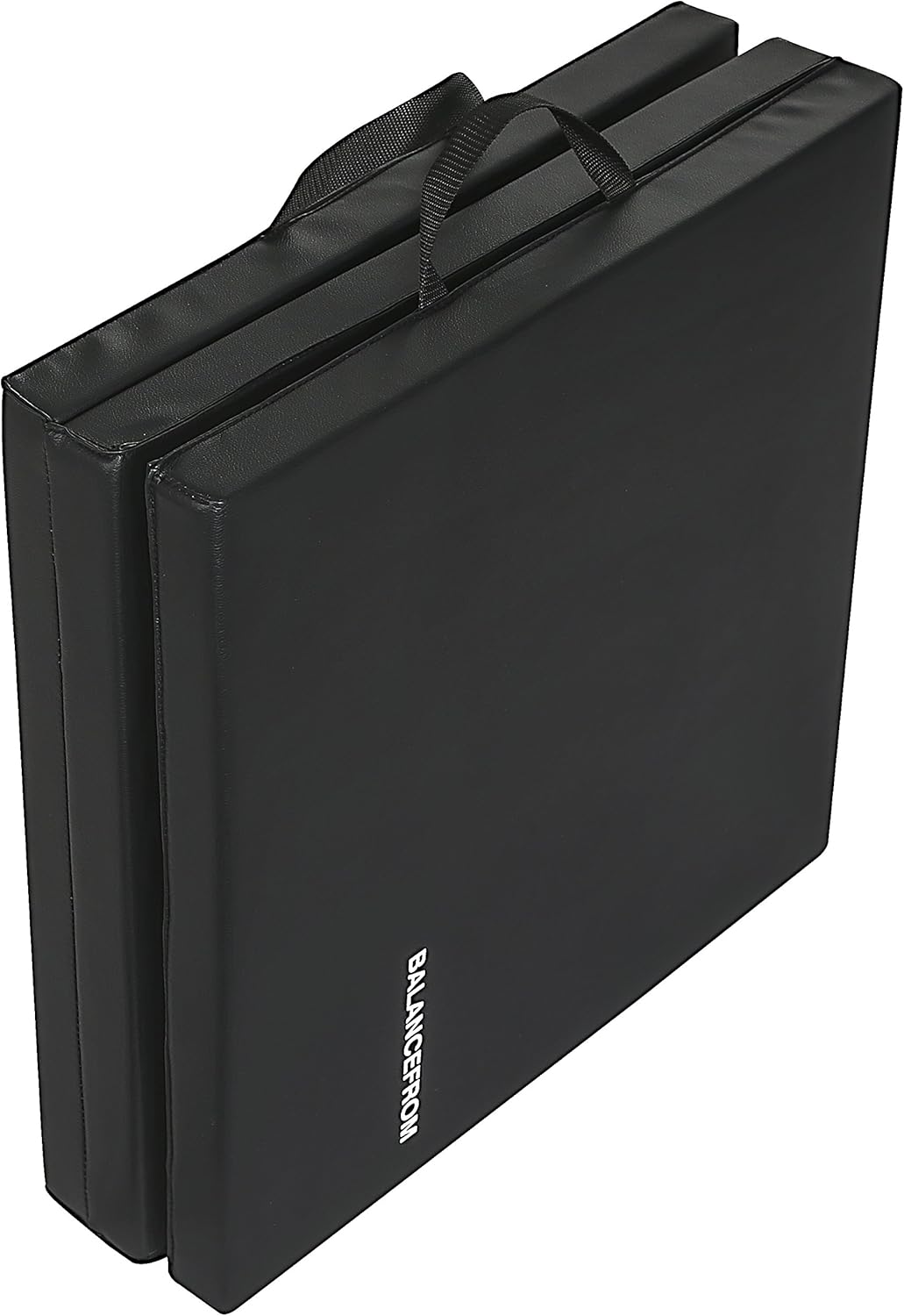 BalanceFrom 2" Thick Tri-Fold Folding Exercise Mat with Carrying Handles for MMA, Gymnastics and Home Gym Protective Flooring (Black) : Sports & Outdoors