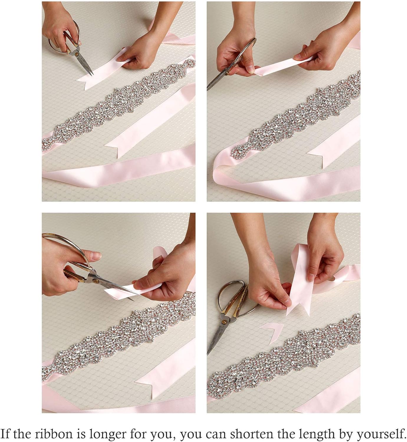 Remedios Rhinestone Bridal Belt Crystal Wedding Belt Bridesmaid Sash Women Dress Accessories, Ivory at  Women’s Clothing store
