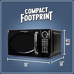 Nostalgia Retro Microwave Oven 0.7 Cu Ft, 700-Watt