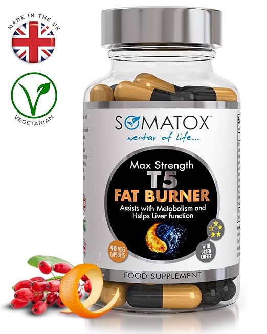 SOMATOXTM T5 Fat Burner Ultimate Edition ★ Thermogenic Supplement ★ Max
