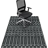 FUNMAT Office Chair Mat for Hardwood Floor, 55" x 36" Chair Mat for Hard Floors, Non-Slip Floor Protector Under Desk Rug for 