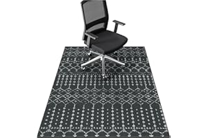 FUNMAT Office Chair Mat for Hardwood Floor, 48" x 36" Chair Mat for Hard Floors, Non-Slip Floor Protector Under Desk Rug for 
