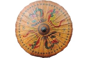 Bestage Chinese Japanese Handmade Parasol Umbrella,Asian Decoration DIY Art Dance Classical Umbrella for Wedding Parties Photography Costumes Cosplay