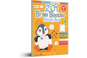 201 Brain Booster Activity Book - Fun Activities and Exercises For Children: Tracing & Pattern, Colors & Shapes, Maze
