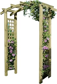 Gartenpirat Eingangspergola 160x62x220 cm Pergola aus Holz mit Rankelementen