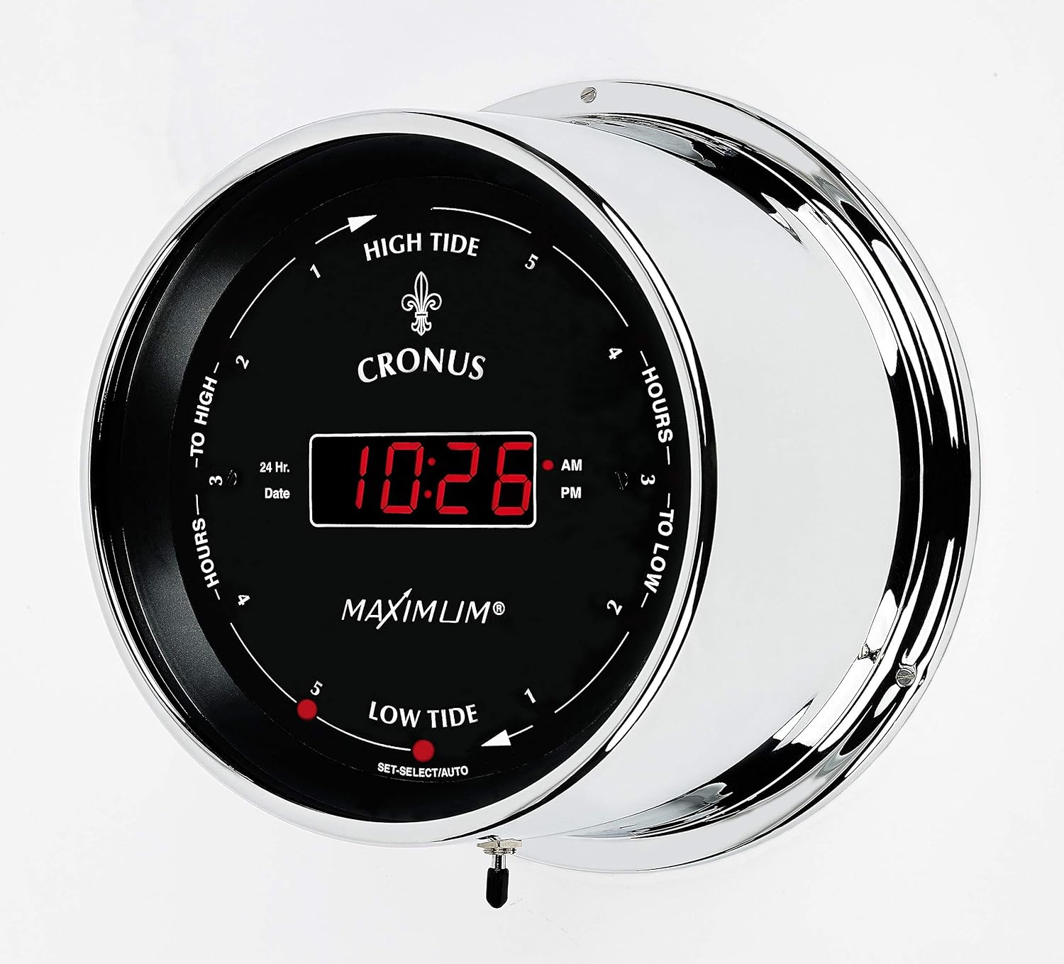 Amazon Maximum Inc Cronus Digital Time And Tide Clock Chrome