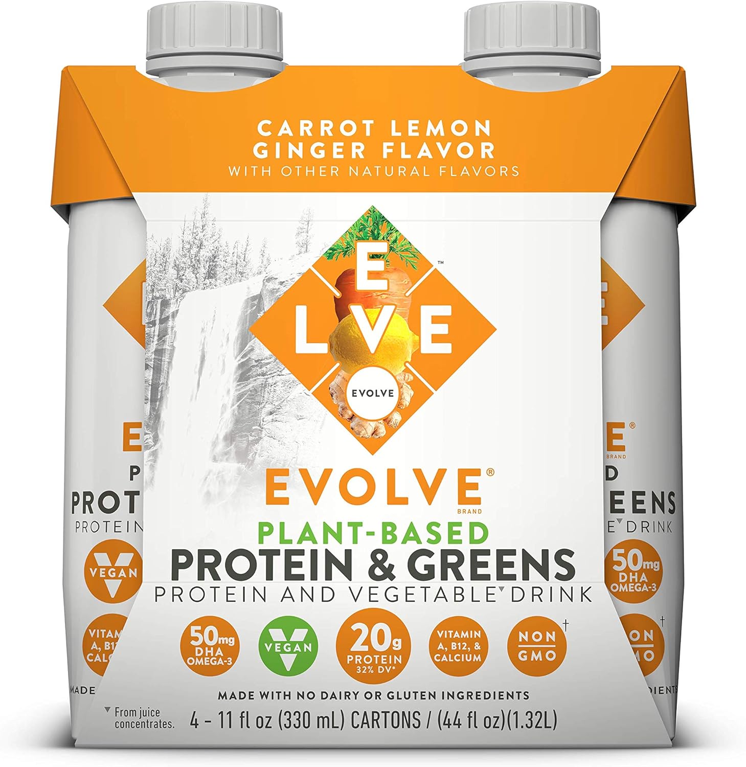 Evolve PlantBased Protein &amp; Greens, Carrot