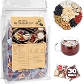 Kidney Tea Formula Ginseng Six Treasure Tea, Ginseng &amp; Mulberry Herbal Tea, Kidney Cleanse Detox &amp; Repair, Traditional Chinese Herbal Tea Bags, Five Treasures Teas For Men Women (30 Bags/1 Pack)