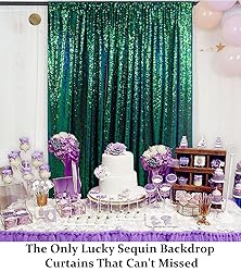 DUOBAO Sparkling Sequin Backdrop Curtain 4FTx7FT