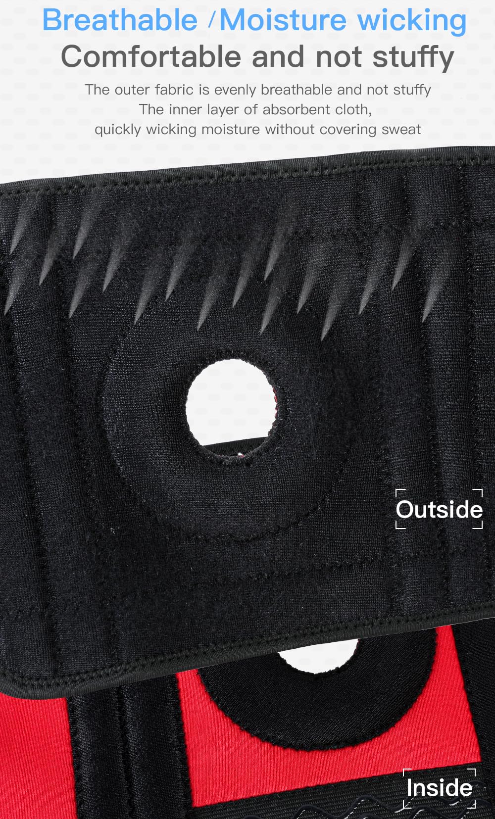 Knee Brace Compression Sleeve Hinged Joint Support Open Patella Stabilizer Wrap