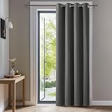 Deconovo Blackout Curtain 132 x 214 cm Light Grey One Panel
