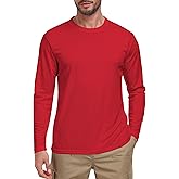 Men's Long Sleeve Shirts UPF 50+ UV Sun Protection Rash Guard Shirt Lightweight Dri Fit Casual Athletic Running Workout Tops