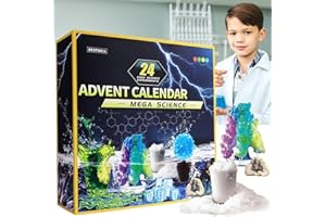 BESTWELL Advent Calendar 2024 Kids, Science Advent Calendar 2024 Kids, Science Kits with 24 Cool Experiments, Christmas Advent Calendar 2024, STEM Projects for Boys Girls Age 8-12