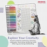 Zebra Pen Mildliner Dual Tip Fluorescent Highlighters 5 Pack Pastel view 4