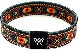 Hang Loose Bands - Southwestern Bracelet for Men, Women & Teens - Comfy Tribal Print and Boho - Western Style Reversible Wristband