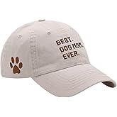 Best Dog Dad Ever Hat for Men Black Baseball Cap Gifts for Father's Day, Dad Birthday