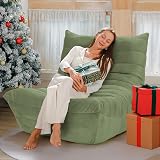 Vesgantti Togo Fireside Lounge Chair Soft Suede Green Premium Foam view 2