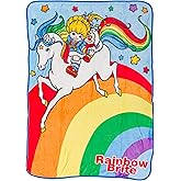 Silver Buffalo Rainbow Brite Featuring Starlite and Twink 45" x 60" Fleece Throw, Soft and Cozy Blanket, 180 GSM