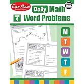 Evan-Moor Daily Word Problems, Grade 4, Homeschooling &amp; Classroom Resource Workbook, Problem-Solving Real Life Math Skills, Reproducible Worksheet ... Graphs, Charts (Daily Word Problems Math)