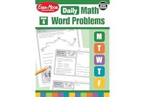 Evan-Moor Daily Word Problems, Grade 4, Homeschooling & Classroom Resource Workbook, Problem-Solving Real Life Math Skills, Reproducible Worksheet ... Graphs, Charts (Daily Word Problems Math)
