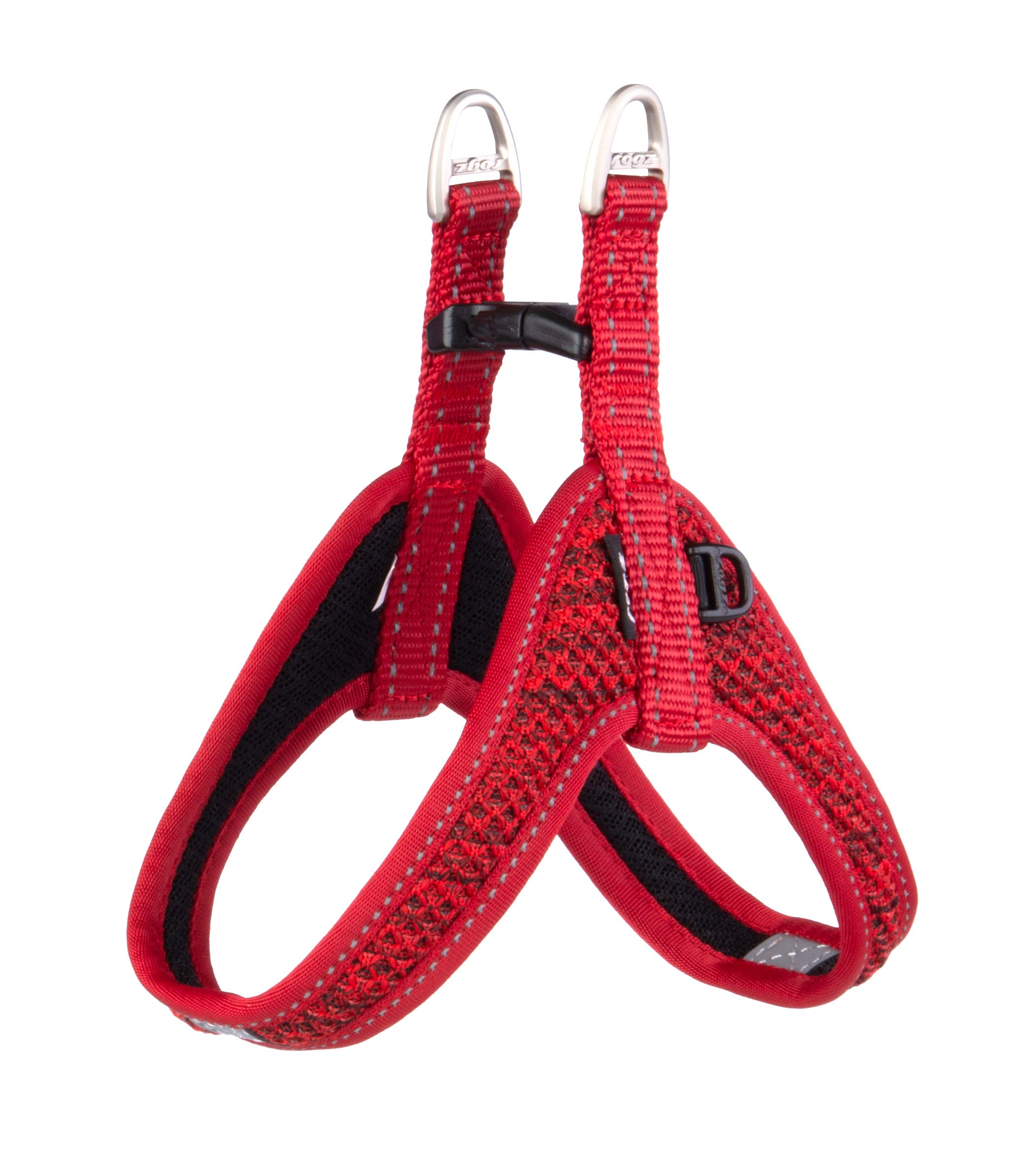 Rogz SJQ41.C Fast-Fit Harness, Small, Red