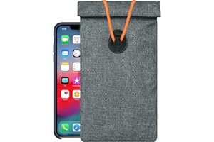 RADIHALT EMF Protection for Cell Phone — Faraday Key Fob Protector and Faraday Bag for Phone — Comprehensive Radiation Protection Against EMF, RFID, WiFi, GPS, Phone Signal Blocking (Double Sealed)