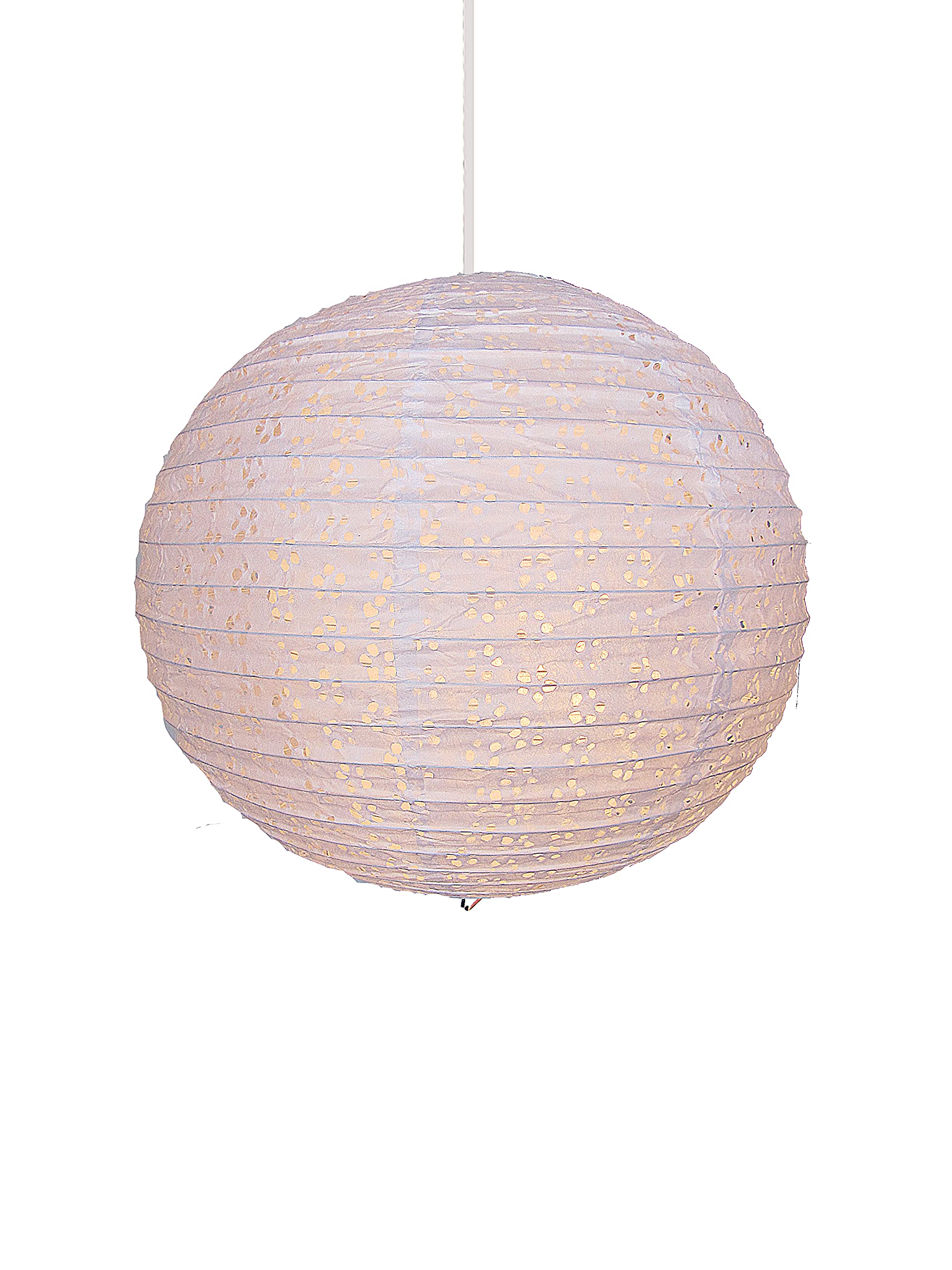 Lighting Web 16-inch Lacey Paper Lanterns, White