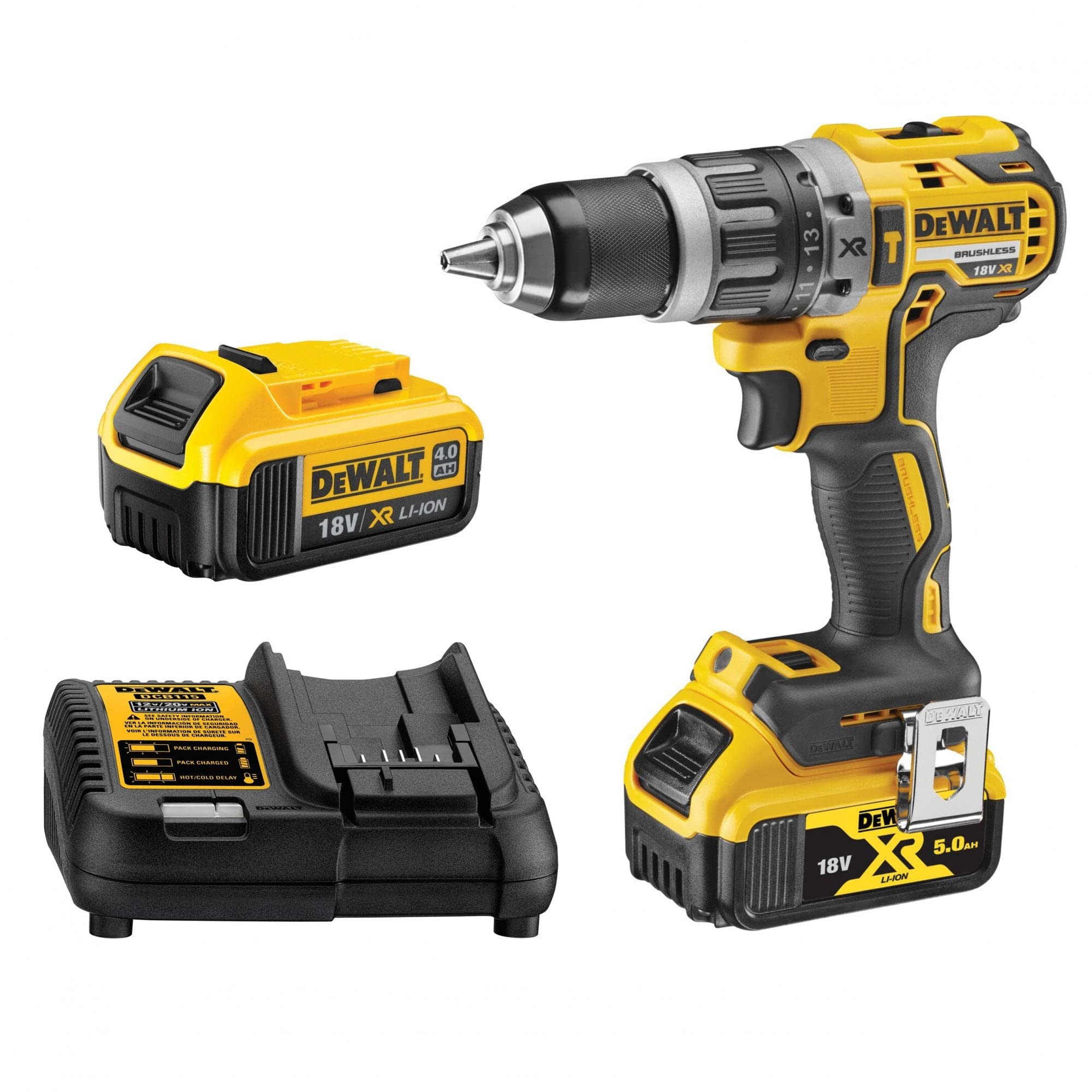 DEWALT 18V Bless Combi Drill 1X4AH 1X5AH TSTAK