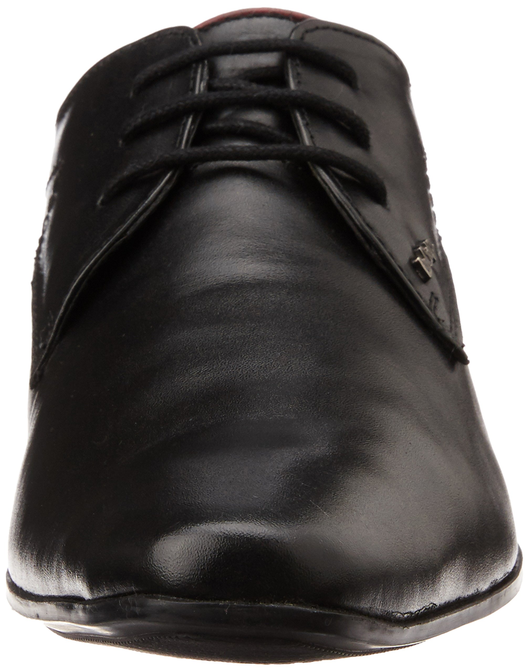 lee cooper men's black leather formal shoes