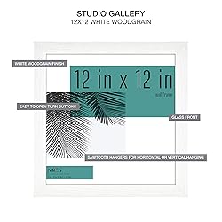 MCS Studio Gallery 12x12 Picture Frame White