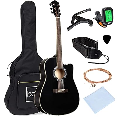 Buy Produk Pilihan Terbaik 41in Ukuran Penuh Pemula Semua Kayu Cutaway Gitar Akustik Starter Set Dengan Case Tali Capo String Picks Tuner Hitam Online In Indonesia B07krqhljg
