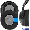 Geekria Sport Cooling-Gel Replacement Ear Pads for SteelSeries Arctis Nova Pro Wired, Arctis Nova 1, Arctis Nova 3 Headset Earpads, Ear Cups Cover Repair Parts (Black)