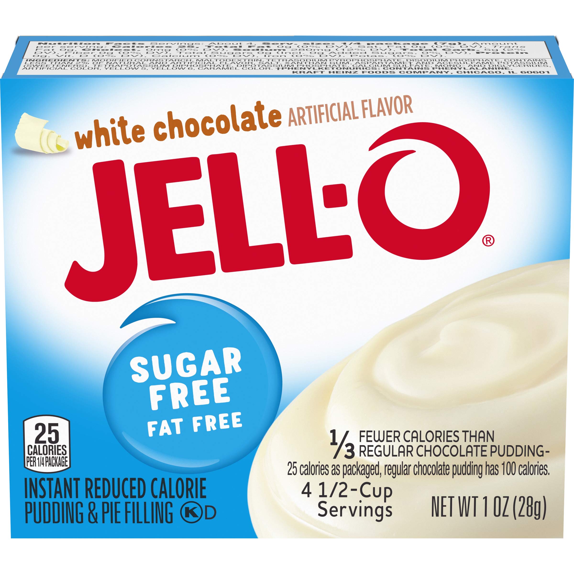 JELLO JELLO Jello Sugar Free White Chocolate Pudding Mix 1 Ounce, 1