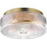 Maxim Lighting 15199CRSBR Kasbah - 4 Light Flush Mount-7.25 Inch Tall and 15.75 Inch Wide, Finish Color: Satin Brass
