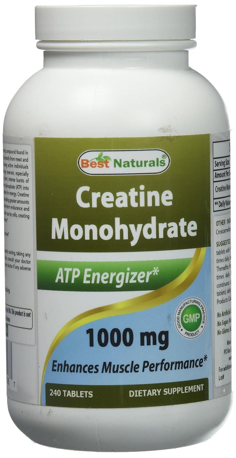 Best Naturals Creatine 1000 mg 240 Tablets Amazon.co.uk Health