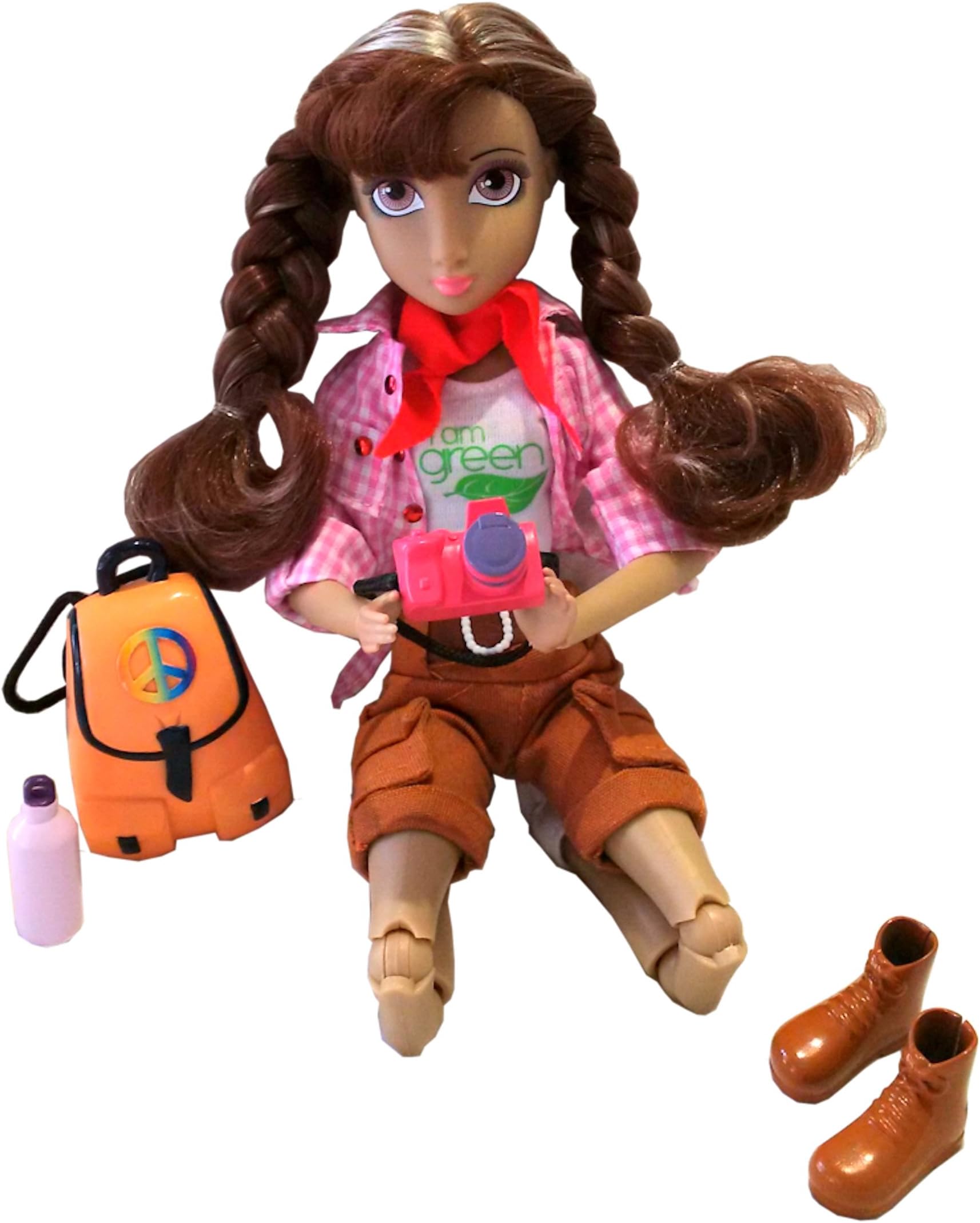 AZIAM Niyama Nature Girl Yoga Doll Flexible Full Range of Motion with Accessories