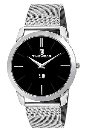 Slim Series Analog Black Dial Mens Watch
