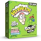 Singles To Go! Warheads Sour Drink Mix Variety Pack, Sugar Free, 30 Ct