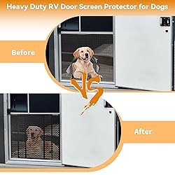 RVZONE RV Screen Door Protector Adjusts from