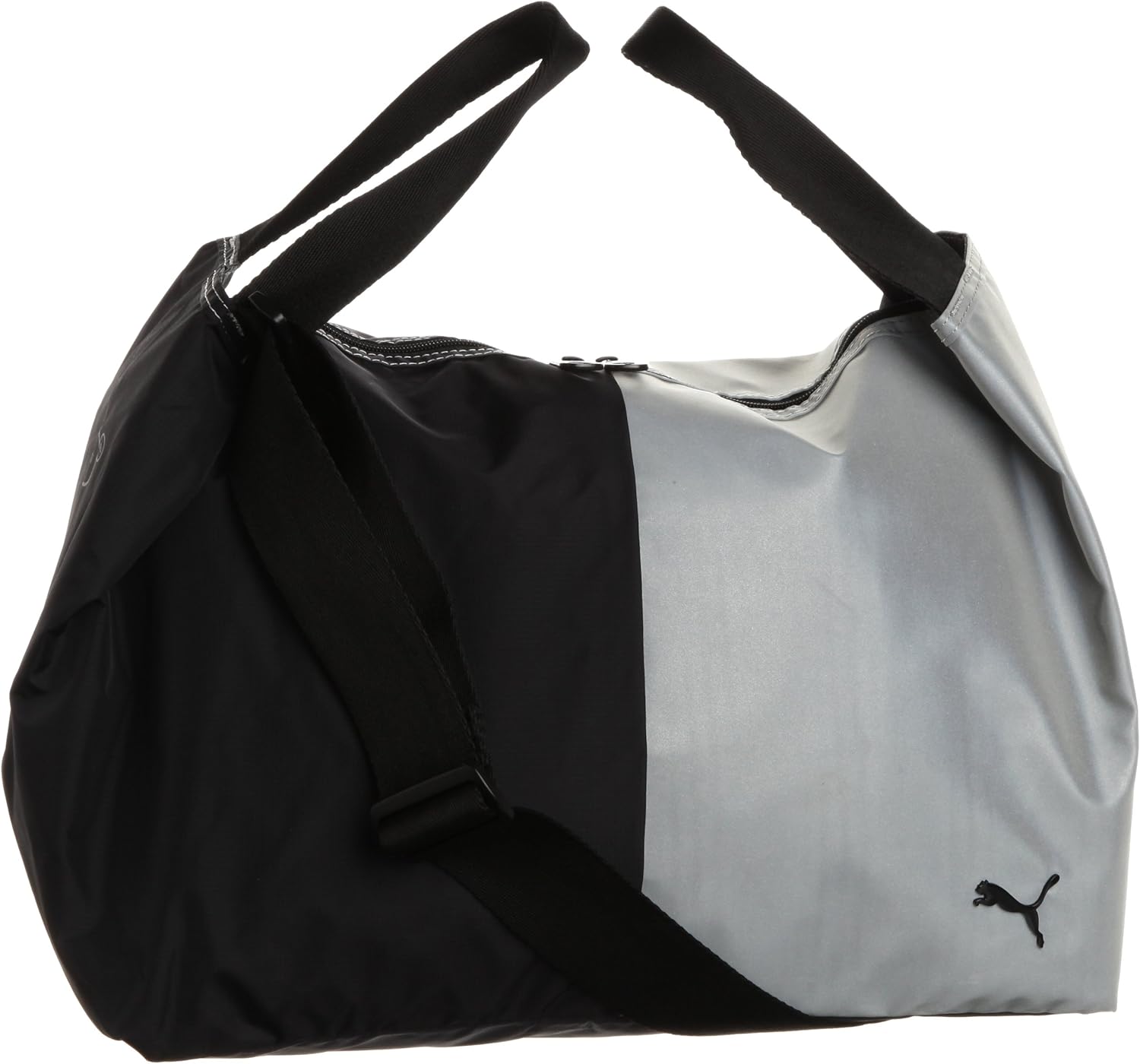 puma gym bag silver