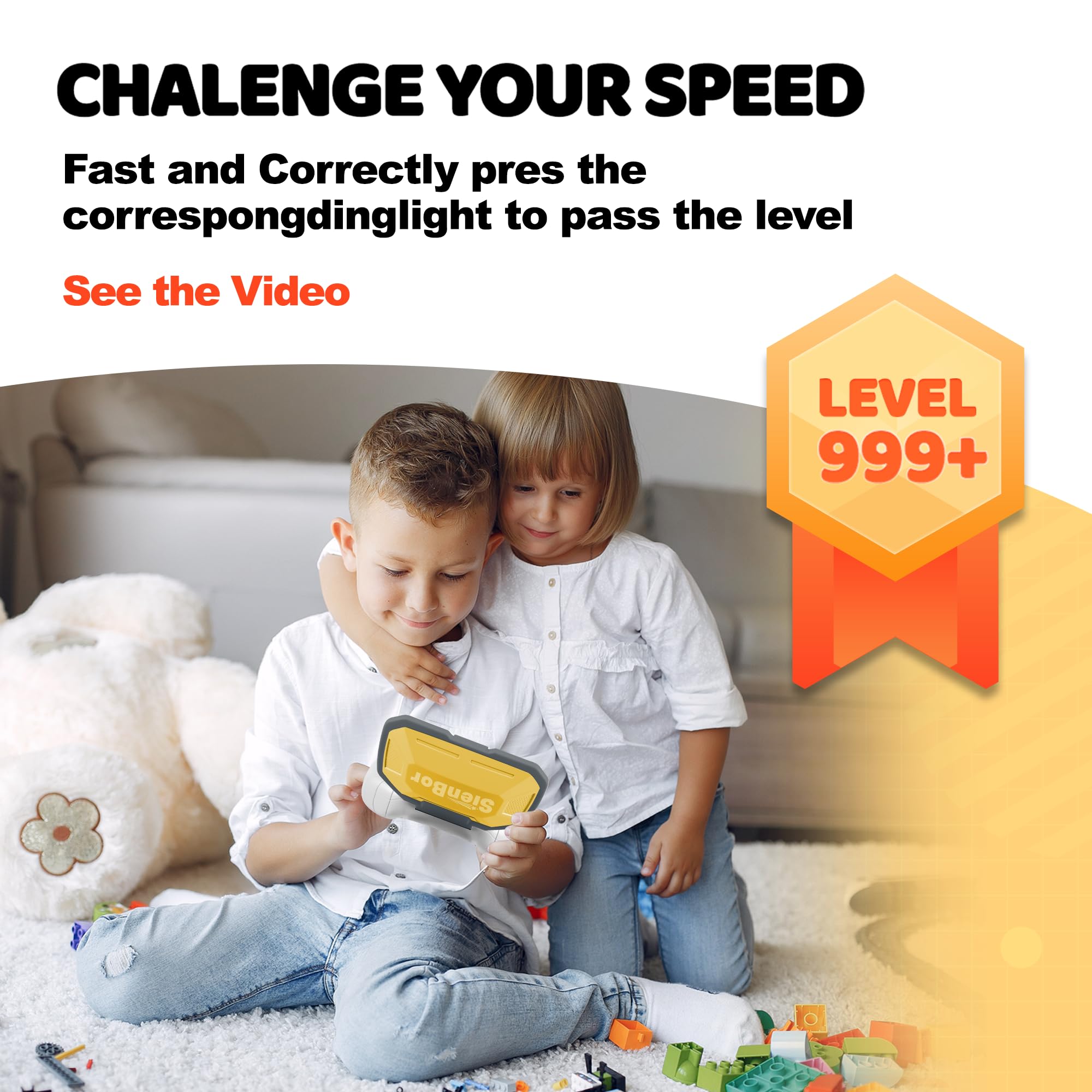 Handheld Game for Kids 6-12, Sensory Fidget Toys for Kids 8-12,,Light Up Memory Game Handheld Electronic Toys Color Memorizing Classic Board GamesBirthday Gifts for Boys Girls，Fidget Toys