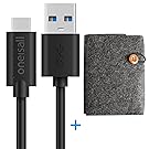 USB Type C Charging Cable(3.3FT), oneisall USB C to USB 3.0 Fast Charger Hi-speed Data Cord with a Storage Bag for Samsung Galaxy Note 8,S8,S8 Plus, LG G6 G5,V20,Nintendo Switch, Nexus 5x/6p and More