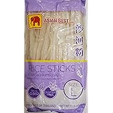 Asian Best Premium Rice Stick Noodle, 16 oz Large 3-Pack