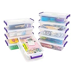 IRIS USA 3 Qt. Plastic Craft Storage Container Bins